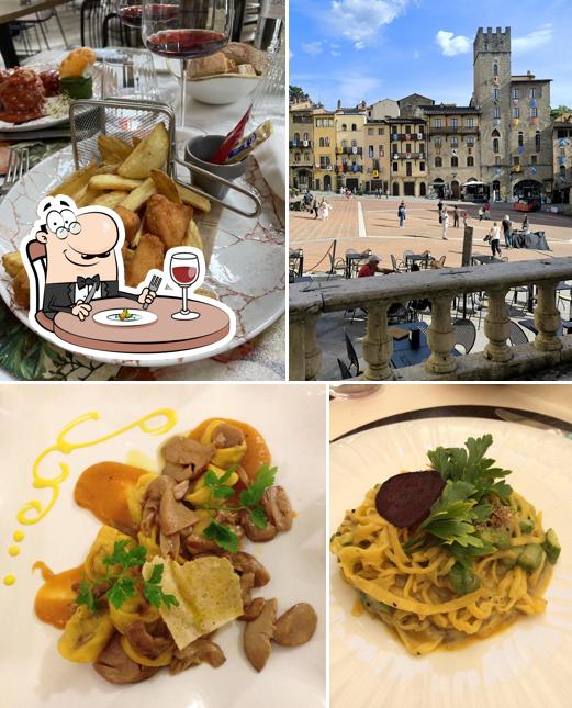 Cibo al Ristorante Logge Vasari