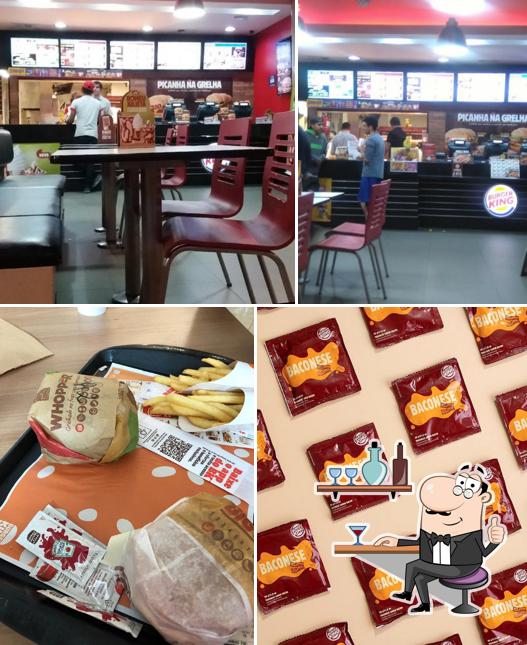 O interior do Burger King