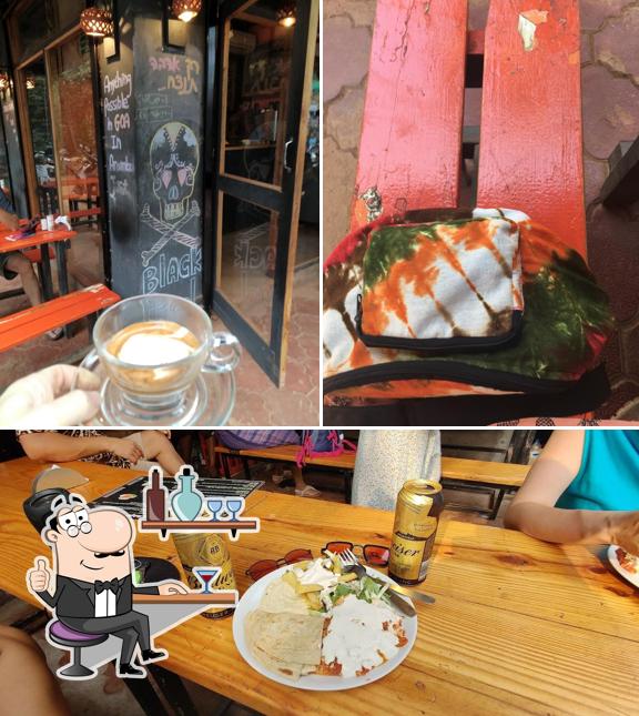 The interior of Cafe Black Pearl