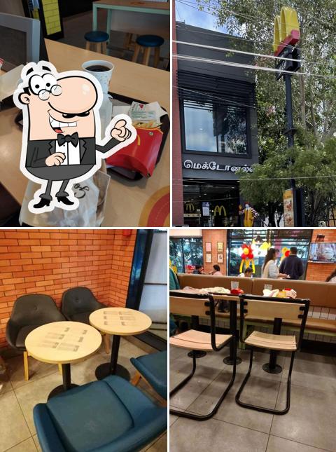 The interior of McDonald's