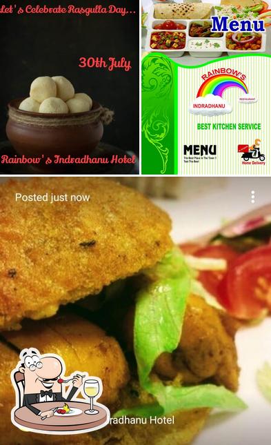 Food at Hotel Rainbow's Indradhanu
