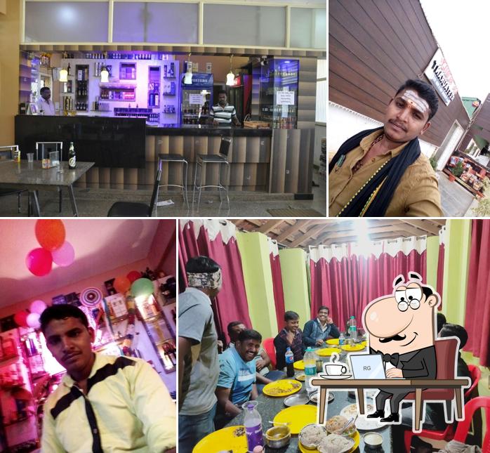 The interior of Nakshatra ,A/C Family Restaurant