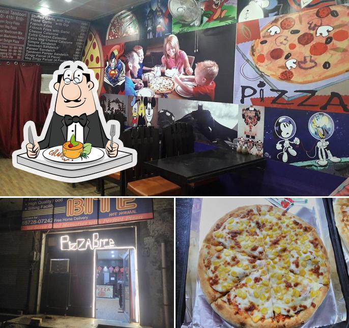 The image of PizzaBite’s food and interior