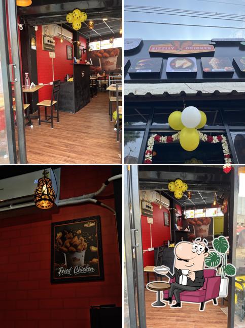 The interior of Sizzlly Chicken Padappai