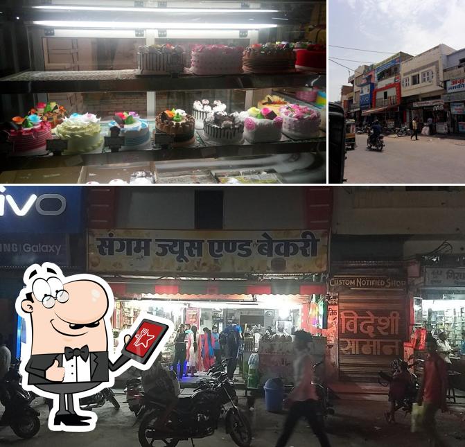 This is the photo showing exterior and food at Sangam Restaurant