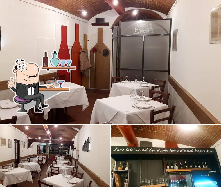 Siediti a un tavolo di Trattoria Il Borgo