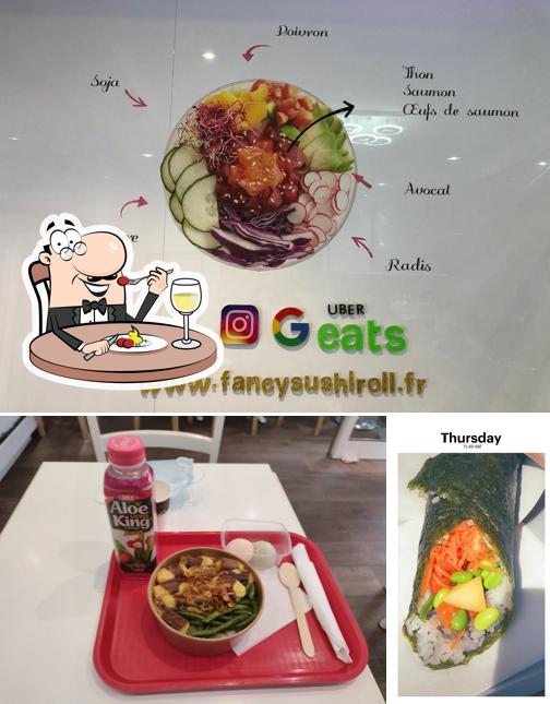 Plats à Fancy sushi roll