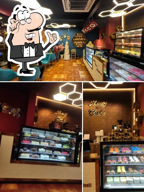 The interior of Honey Special Cake Calicut