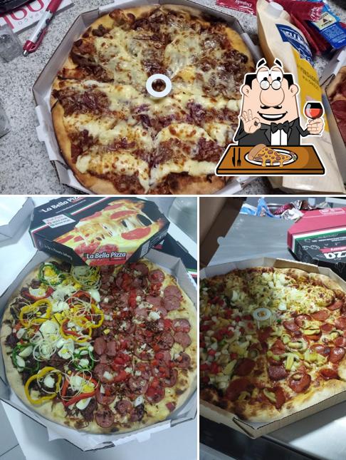 Peça pizza no La Bella Pizza