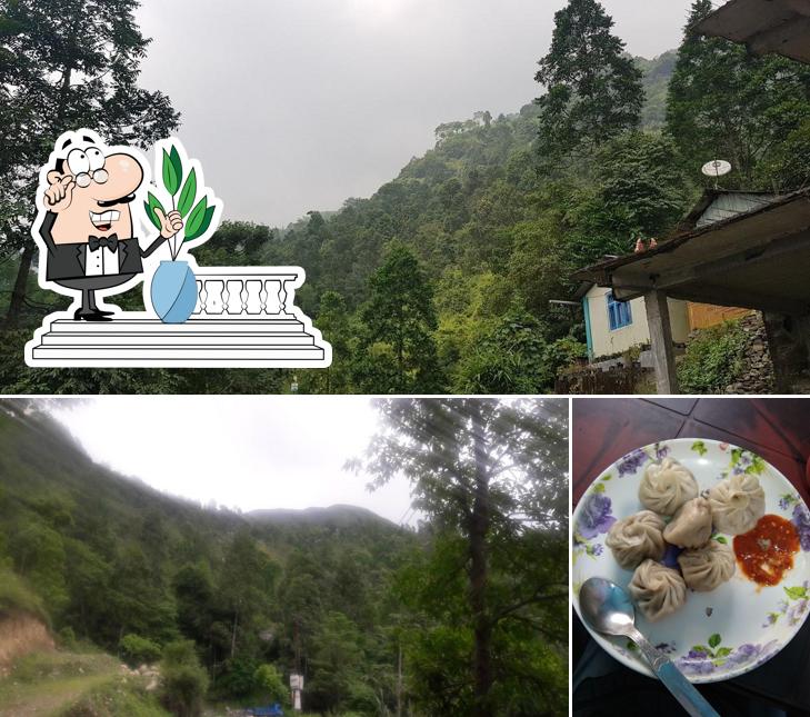 Among various things one can find exterior and food at Arpan Hotel