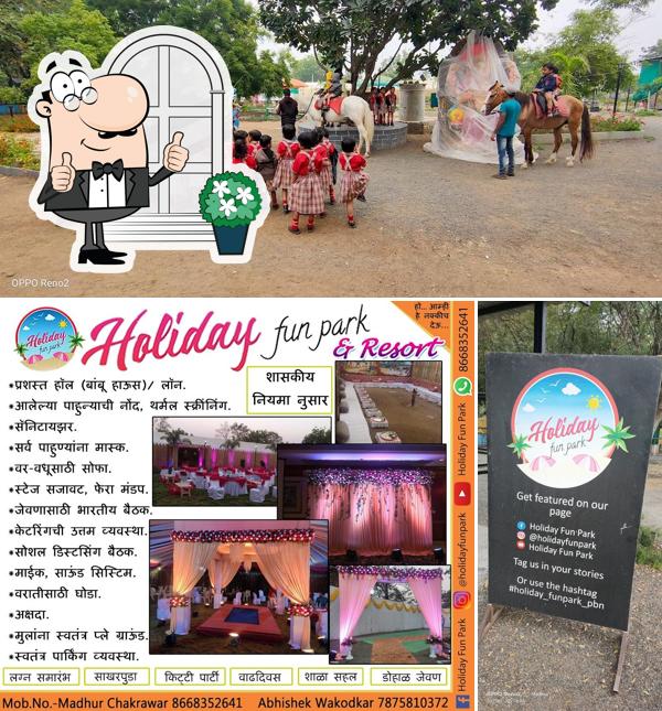 Enjoy the view at the outside area of Holiday Fun Park & Resort