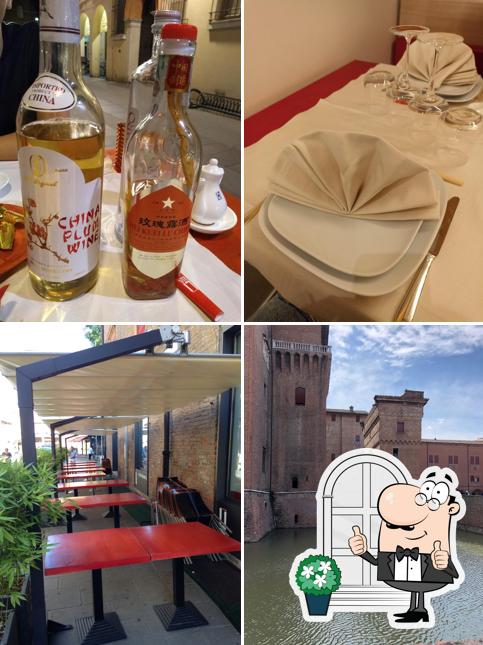 La immagine di esterno e bevanda da Li Xia