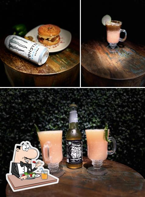 The image of food and beer at The Craft Café