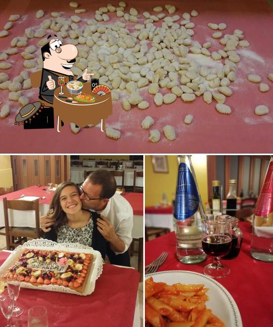 La immagine di cibo e vino da Trattoria Farina