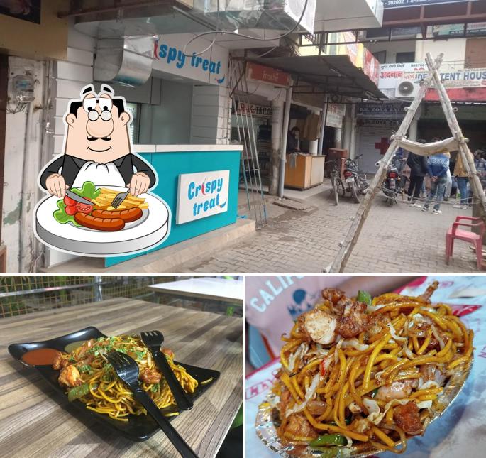 Check out the picture depicting food and exterior at Crispy Treat