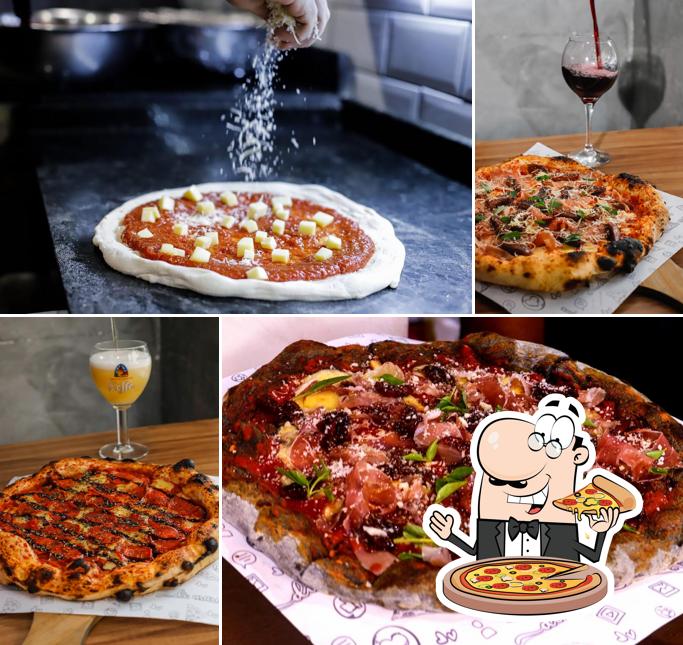 Consiga diferentes variedades de pizza