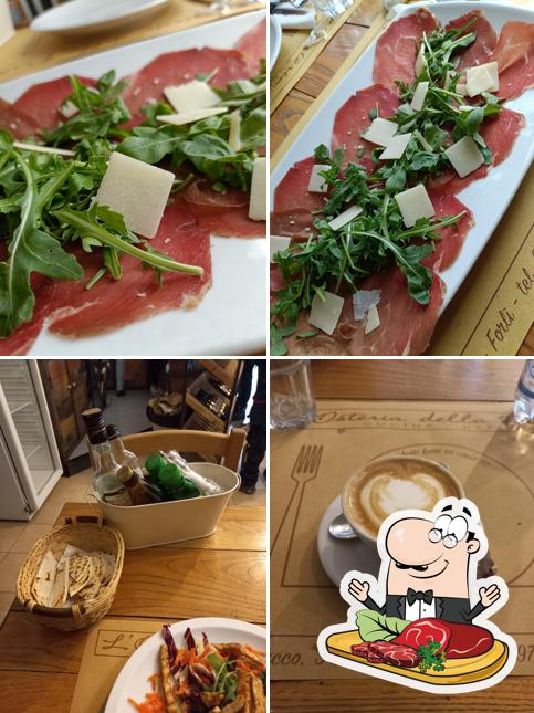 Carpaccio di manzo al Osteria della piada