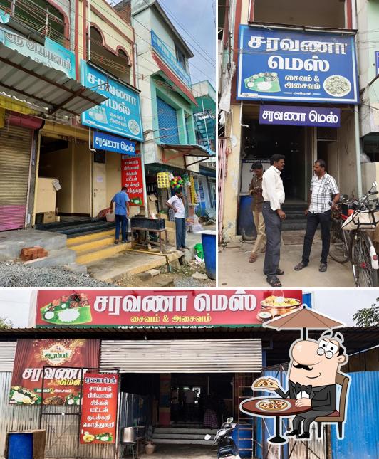 The exterior of Saravana Mess