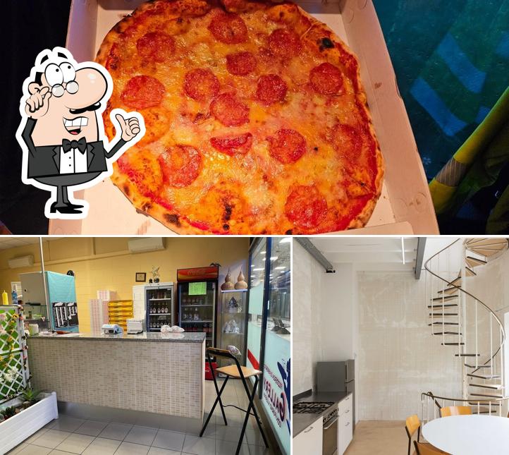 La interni e pizza del ristorante