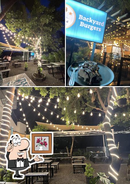The interior of Backyard Burgers
