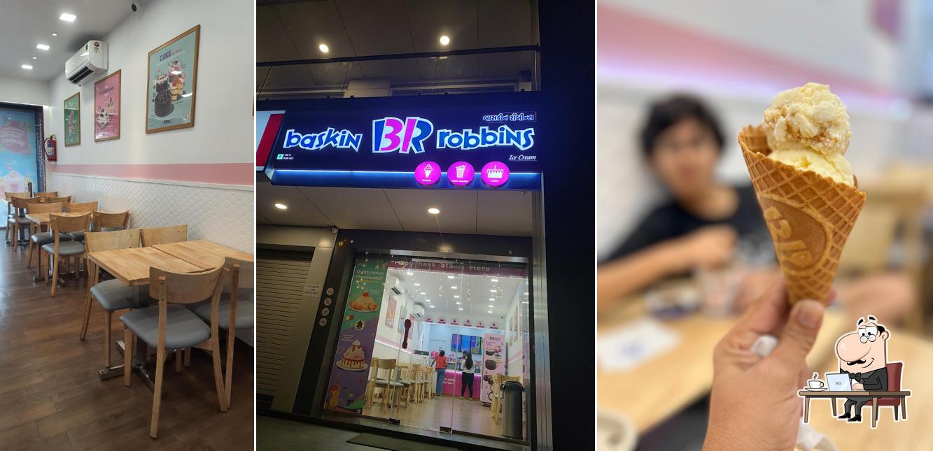 The interior of Baskin Robbins