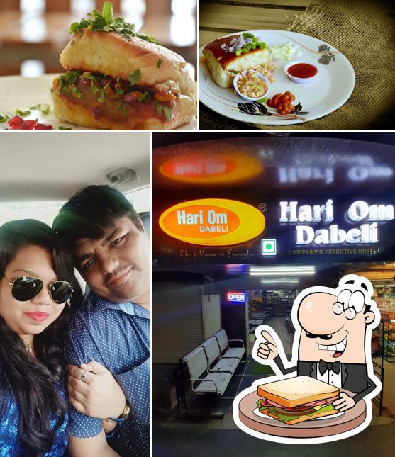 Order a sandwich at Hariom Dabeli