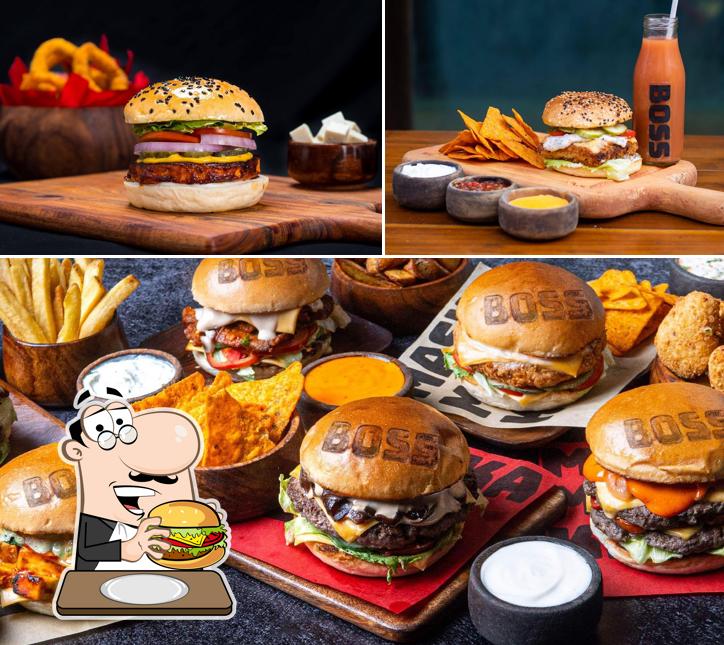 Get a burger at Boss Burger Vashi