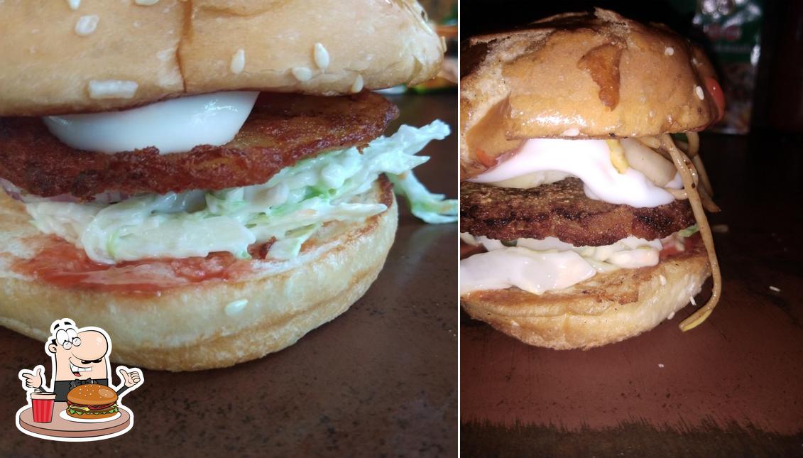 Try out a burger at Shiv Fast Food