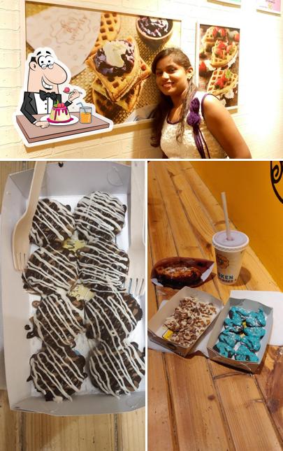 The Belgian Waffle Co provides a selection of sweet dishes