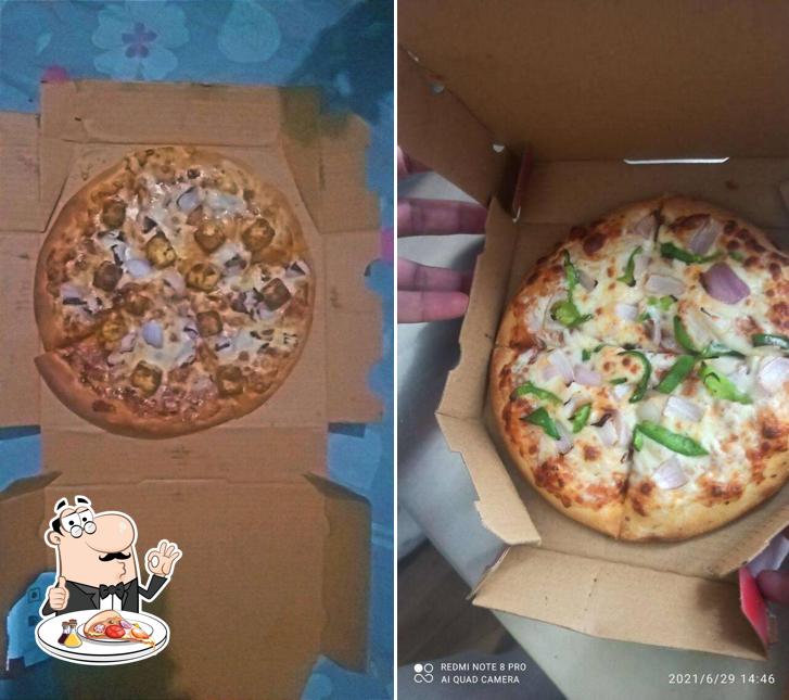At The Pizza bucket, you can get pizza