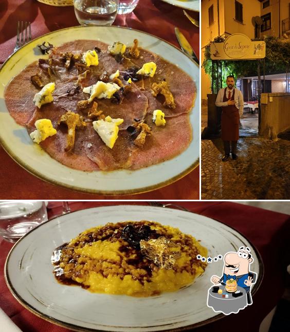 L'Antica Osteria Gocce di Sapore si caratterizza per la cibo e bevanda