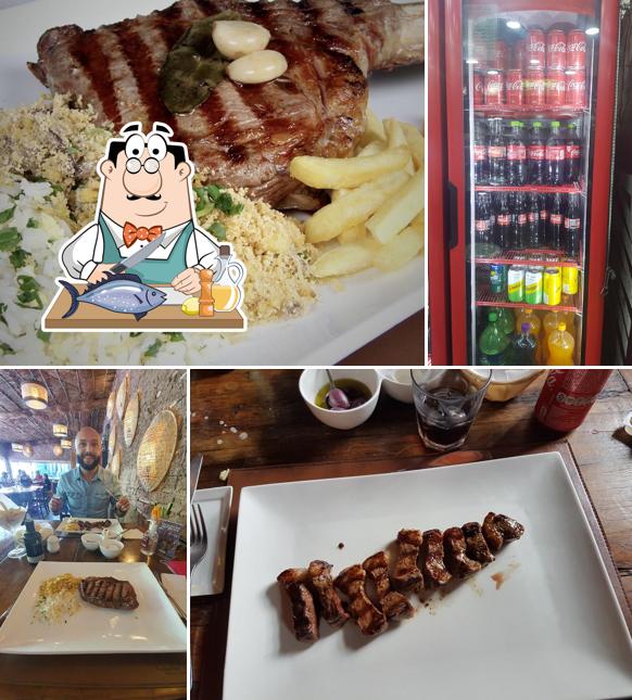 Salmão grelhado em Cabaña Osasco