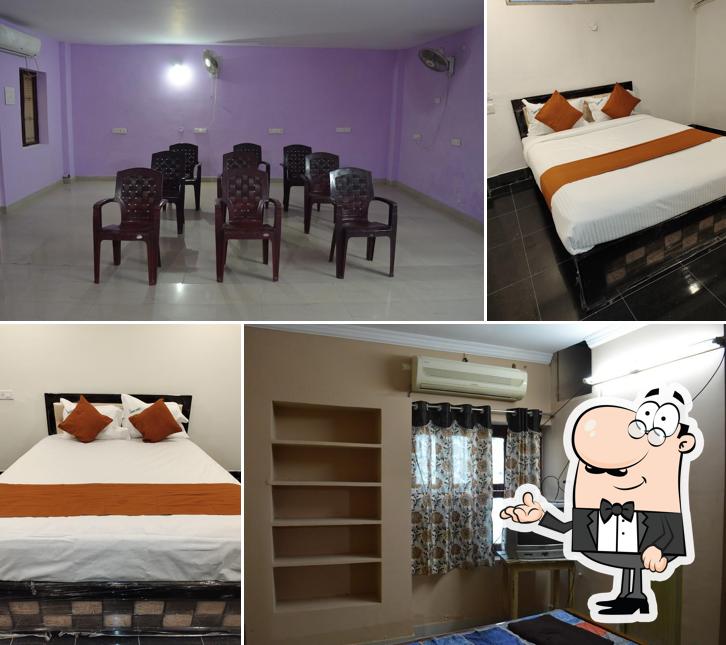 The interior of Hotel Amaravathi