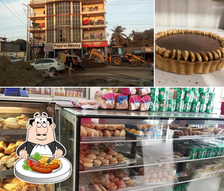 This is the image depicting food and exterior at Popular Bakery