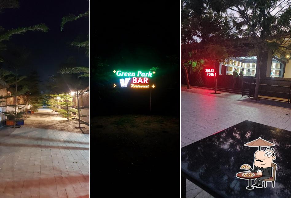 The picture of exterior and interior at Green park pannayar bar and restaurant