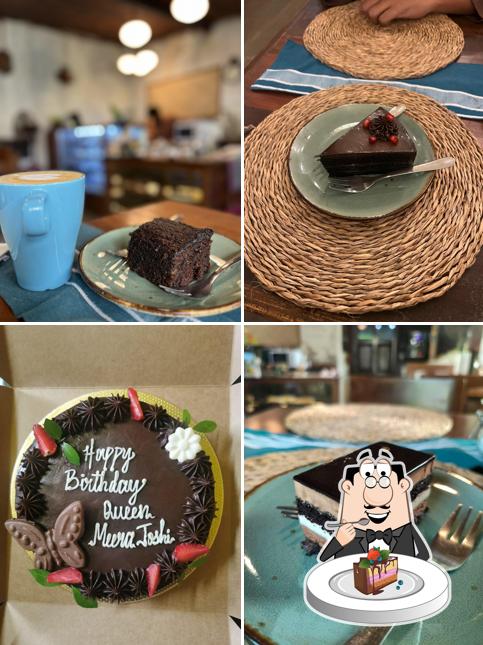 Chocolate cake at Borma Cafe