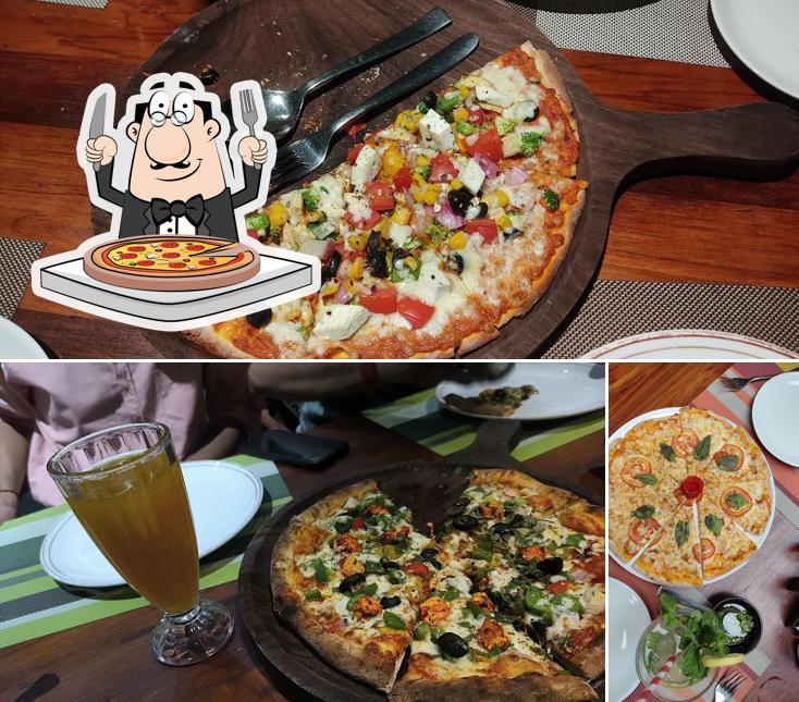Try out pizza at La Mensa Multi Cuisine