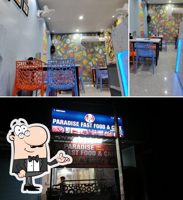 The interior of Paradise fast food and cafe