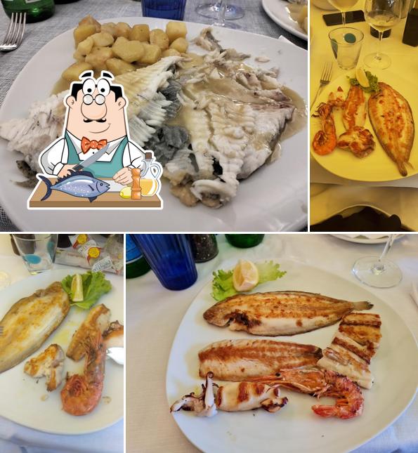 Salmone grigliato al Trattoria Vittoria