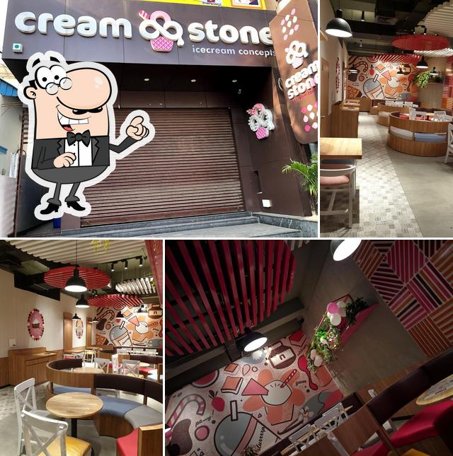 Take a seat at one of the tables at CREAM STONE