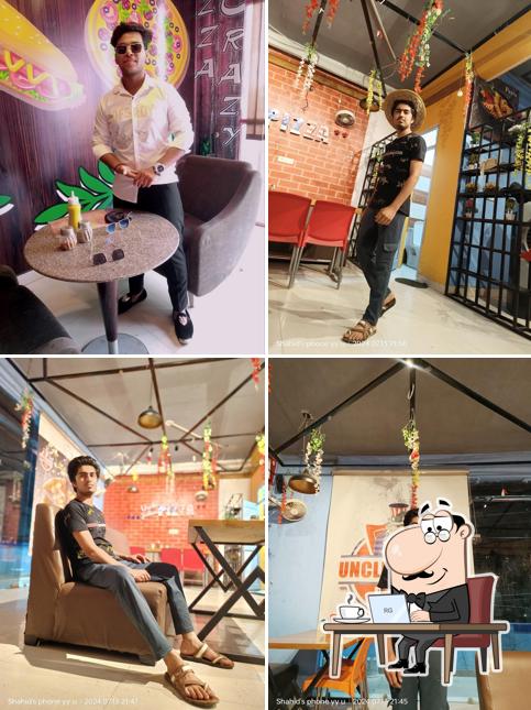 The interior of Pizza Crazy