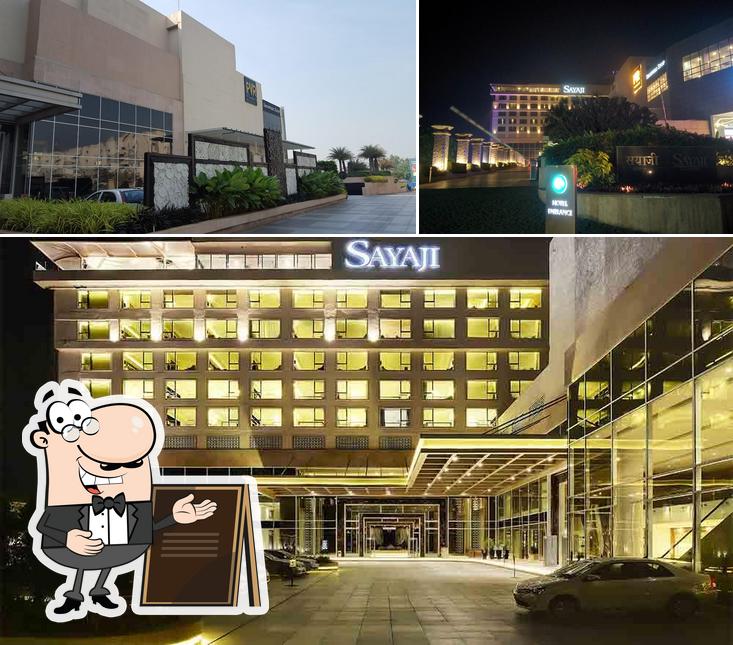 You can get some fresh air outside Sayaji Hotel