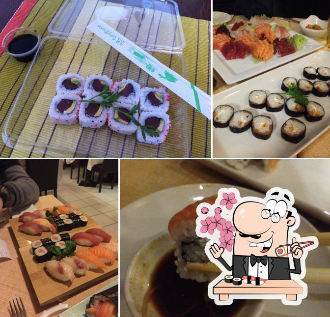 Scegli le varie opzioni di sushi