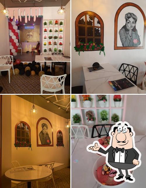 The interior of Cafe Cream Cloud