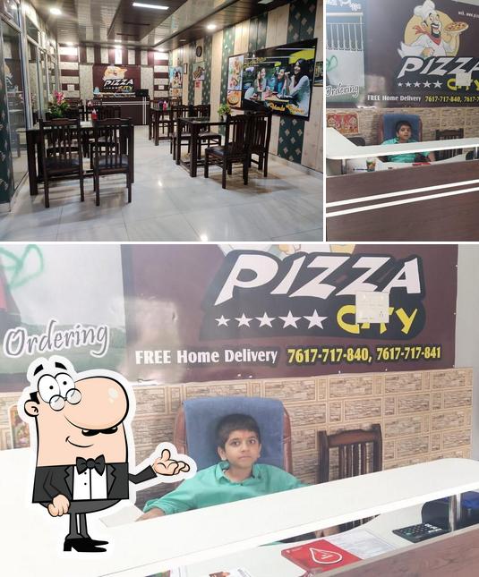 The interior of Pizzacity Seth Ji's Family Restaurant Noorpur