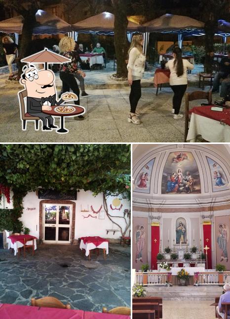 Tra le diverse cose da RISTORANTE-PIZZERIA LUNA PIENA si possono trovare la esterno e interni