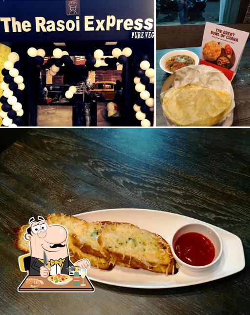 Among various things one can find food and exterior at The Rasoi Express