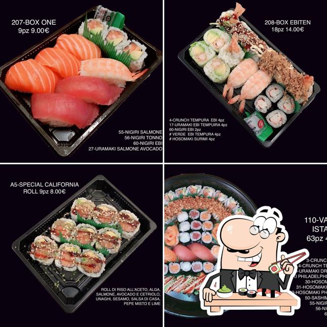 Prova le varie opzioni di sushi
