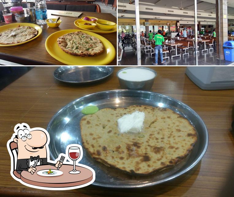 Among various things one can find food and interior at Shiva Dhaba