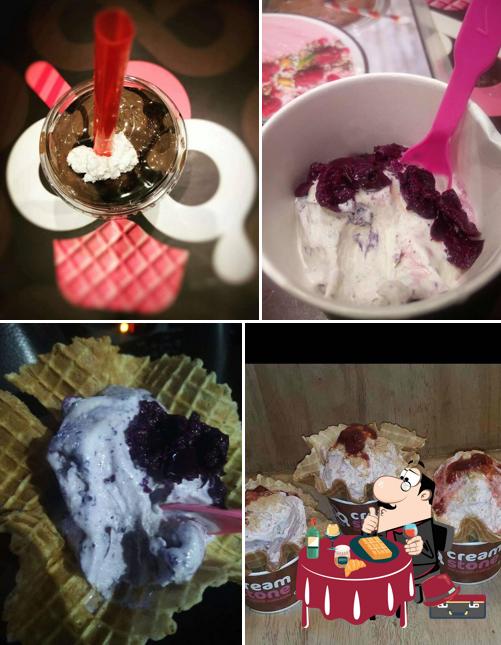 Cream Stone Ice Cream offers a selection of desserts